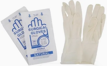 GLOVES - SURGICAL LATEX STERILE POWDERED 50 PAIRS
