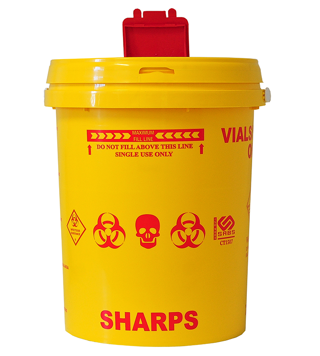 SHARPS BIN /CONTAINER YELLOW (VARIOUS SIZES)