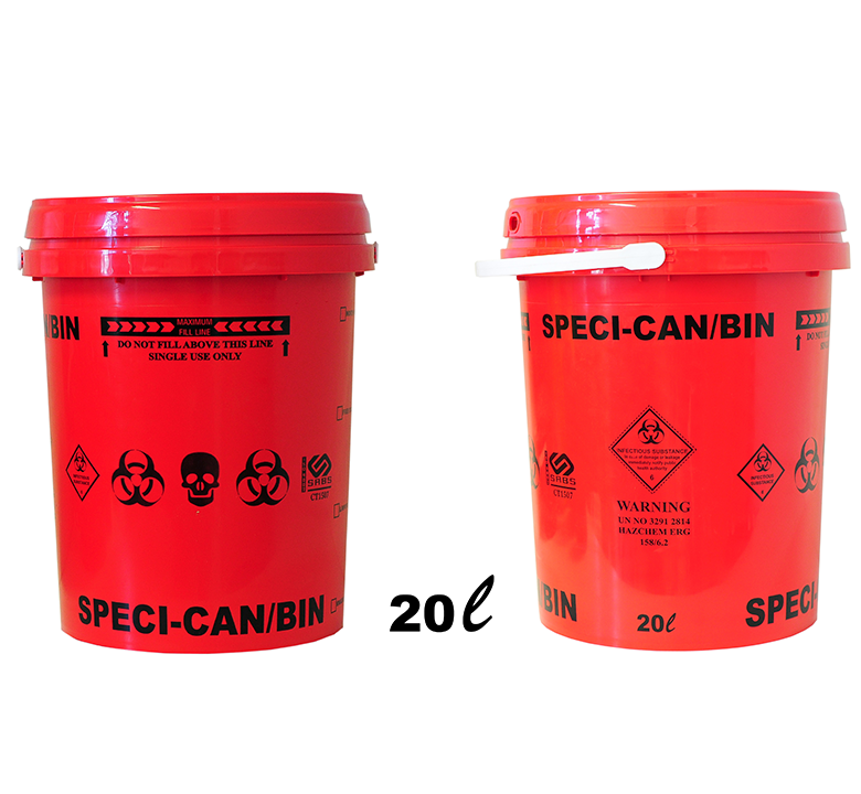 RED SPECI-CAN/BINS (VARIOUS SIZES)