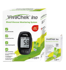 VIVACHECK INO GLUCOSE METER + 1 BOX OF 50 STRIPS