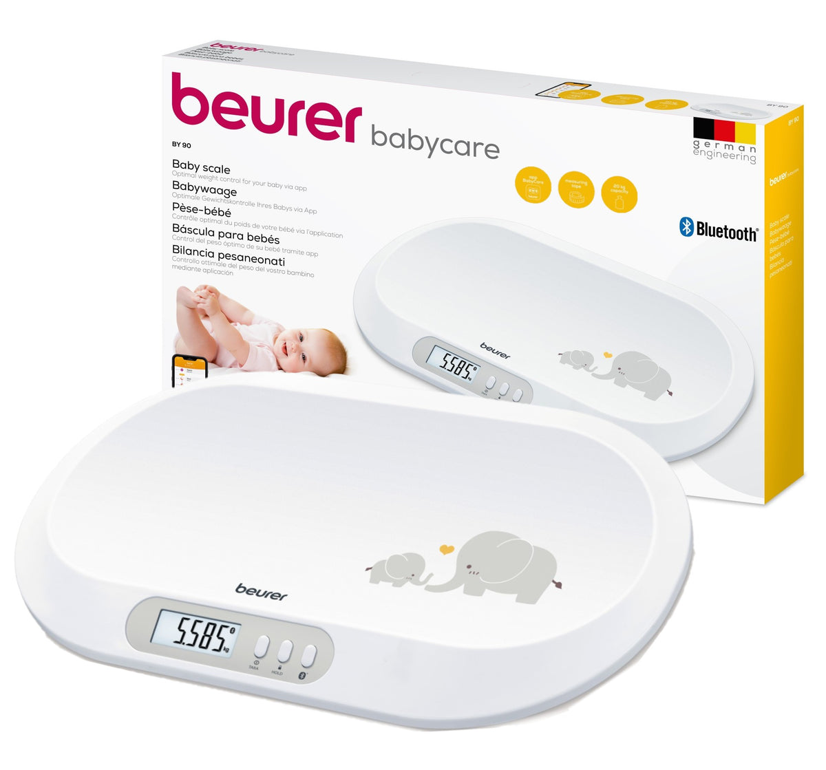BY90 Beurer Baby Scale Bluetooth