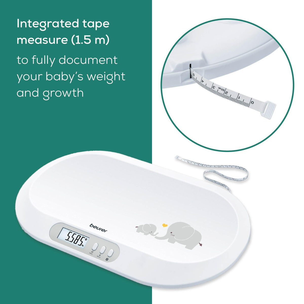 BY90 Beurer Baby Scale Bluetooth