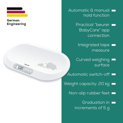 BY90 Beurer Baby Scale Bluetooth