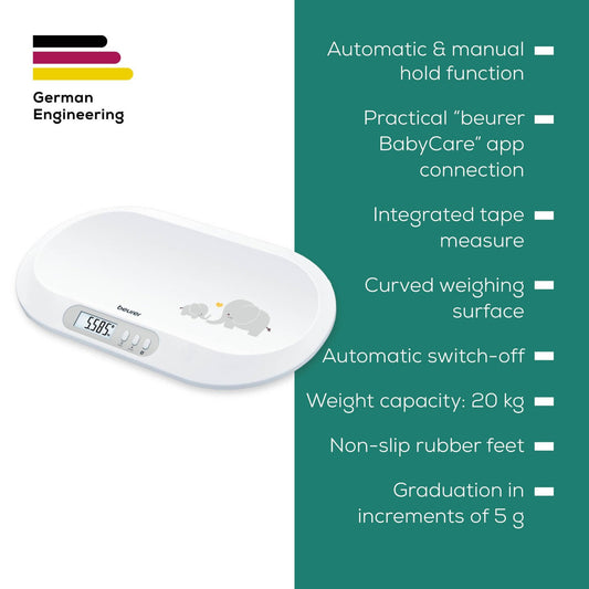 BY90 Beurer Baby Scale Bluetooth
