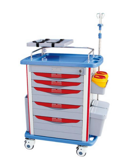 5 DRAWER EMERGENCY TROLLEY