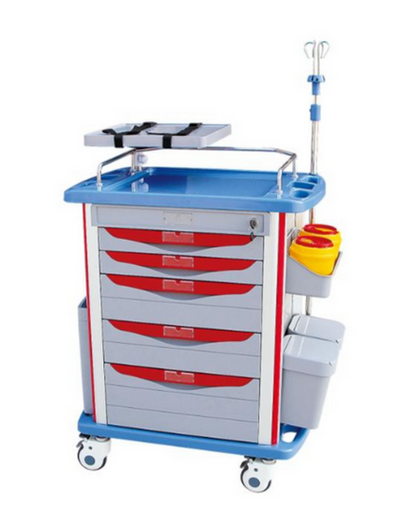 5 DRAWER EMERGENCY TROLLEY
