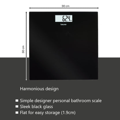 G10 Beurer Bathroom Scale 180kg Glass