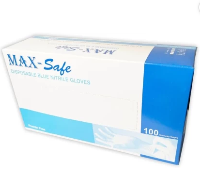 GLOVES - EXAMINATION NITRILE POWDER FREE BLUE ( CASE OF 1000pcs)