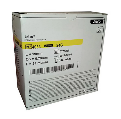 JELCO IV CATHETER BOX OF 50'S