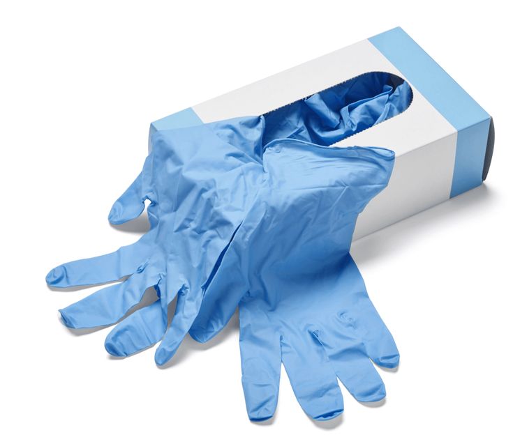 GLOVES - EXAMINATION NITRILE POWDER FREE BLUE ( CASE OF 1000pcs)
