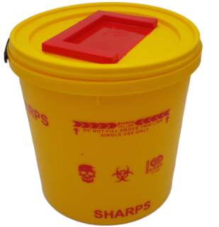 SHARPS BIN /CONTAINER YELLOW (VARIOUS SIZES)