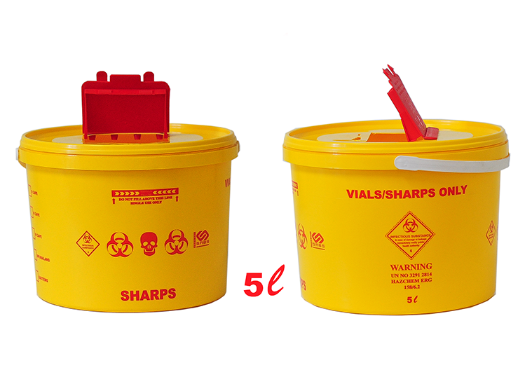 SHARPS BIN /CONTAINER YELLOW (VARIOUS SIZES)