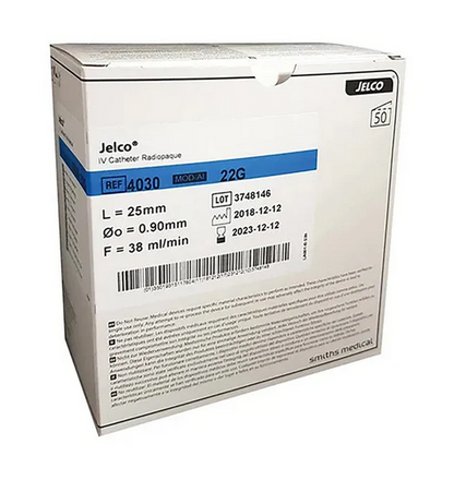 JELCO IV CATHETER BOX OF 50'S