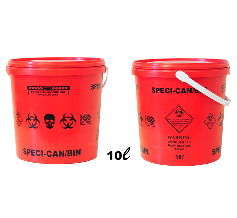RED SPECI-CAN/BINS (VARIOUS SIZES)