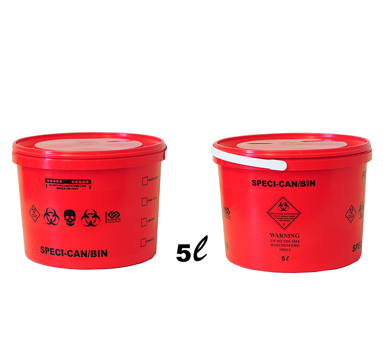 RED SPECI-CAN/BINS (VARIOUS SIZES)